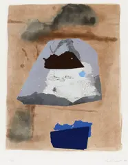 Giuseppe Santomaso, Santomaso, Mappe mit drei Farbaquatinten auf FA FABRIANO (Wasserzeichen)