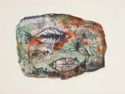 Zu: "Lecture" by Zao Wou-ki, Acht Farblithografien zum Text von Henri Michaux, sold Nov 2014