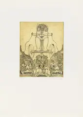 Klein Baches VII, Studien zu E.T.A. Hoffmann by Uwe Bremer, Kassette mit acht Farbradierungen auf Velin, sold Jun 2015