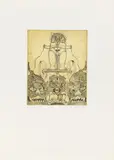 Uwe Bremer, Klein Baches VII, Studien zu E.T.A. Hoffmann, Kassette mit acht Farbradierungen auf Velin