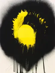 Ohne Titel by Otto Piene, Farbserigrafie auf leichtem Karton, sold Jun 2015