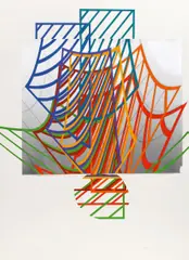 Dóra Maurer, "Raumprojekte III/7", Bleistift, Gouache, S/W-Fotografie auf SCHOELLERSHAMMER DACAPO