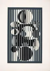 Iaca by Victor Vasarely, Farbserigrafie auf leichtem Karton, sold Nov 2015