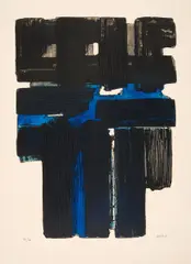 Eau-forte Xa by Pierre Soulages, Farbaquatinta auf BFK RIVES (Wasserzeichen), sold Nov 2015