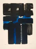 Pierre Soulages, Eau-forte Xa, Farbaquatinta auf BFK RIVES (Wasserzeichen)