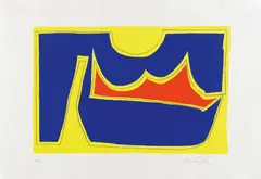 Richard Mortensen, Der fünfte Gesang, Kassette mit 25 Farbserigrafien zu Versen der Odyssee