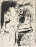 Le vieux roi by Pablo Picasso, Lithografie auf Arches (Wasserzeichen), sold Nov 2014