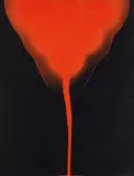 Otto Piene, Ohne Titel, Farbserigrafie auf schwarzem Tonpapier