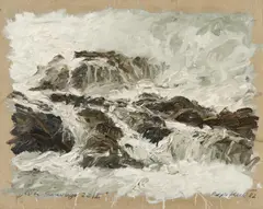 "Côte Sauvage 22/I" by Ralph Fleck, Öl auf Leinwand, sold Nov 2014