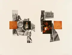 Auch dabei? by Martin Kippenberger, 1982, Offset und farbige Papiercollage auf leichtem Karton, sold Nov 2014
