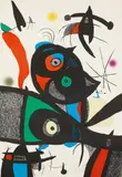 Aus: Oda a Joan Miró by Joan Miró, Farblithografie auf Velin, sold Nov 2014