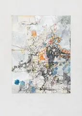 "Ein schöner Oktobertag" by Hubert Berke, Bleistift, Tusche, Aquarell, Gouache auf Velin, sold Nov 2014