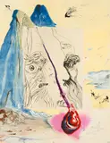 Moise et le monothéisme by Salvador Dalí, Folge von zehn Radierungen und Farblithografien auf Lammfellhaut, sold Nov 2014