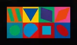 Victor Vasarely, Ohne Titel, Farbserigrafie auf Aluminium