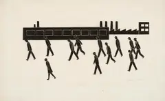 Augustin Tschinkel, Ohne Titel, Linolschnitt auf dünnem Japan