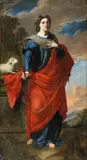 Francisco Pacheco, Heilige Agnes, Öl auf Leinwand