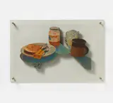 Howard Kanovitz, "PLUM JAM", Mischtechnik (Pastell auf Papier, auf Holz aufgezogen; in Objektrahmen montiert)