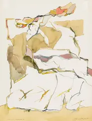 Werner Berges, Ohne Titel, Aquarell auf Aquarellbütten