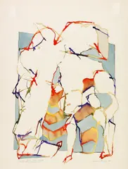 Werner Berges, Ohne Titel, Aquarell auf Aquarellkarton