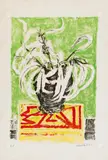 Erich Heckel, Eucalyptusblätter, 1966, Farblithografie auf BFK RIVES (Wasserzeichen)