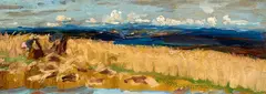 Kornernte by Robert Sterl, Öl auf Karton, sold Nov 2014