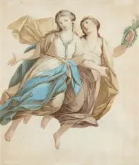 Albertus Jonas Brandt, Zwei Aquarelle, Aquarell auf Papier