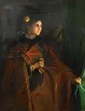 Jean-François Portaels, La Jalouse, Öl auf Leinwand