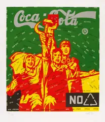 Wang Guangyi, Great Criticism Series: Coca-Cola, Farblithografie auf BFK RIVES FRANCE (Wasserzeichen)