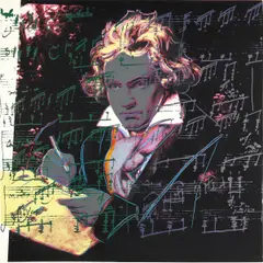 Andy Warhol, Beethoven, Farbserigrafie auf Lenox Museumskarton