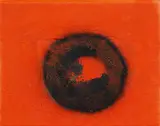 "Feuerball" by Otto Piene, Mischtechnik (Feuergouache) auf Leinwand, sold Nov 2014