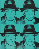 Andy Warhol, Joseph Beuys (State I), Farbserigrafie auf Lenox Museumskarton