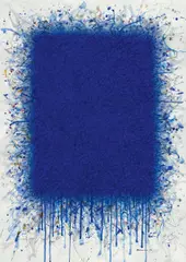 Bernd Berner, Flächenraum, Aquarell auf FA 5 FABRIANO 50% COTTON (Wasserzeichen)