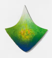 Raimer Jochims, "Flugsame 2", Acryl auf Hartfaserplatte