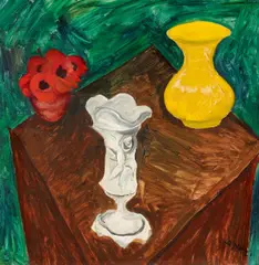 Drei Vasen by Walter Ophey, Öl auf Leinwand, sold Nov 2014