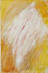 Ohne Titel by Arnulf Rainer, Öl auf Leinwand, sold Nov 2014