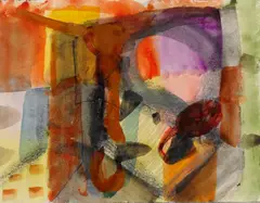 Kleinformat 158 by Ida Kerkovius, Aquarell und Grafit auf Velin, sold Nov 2014