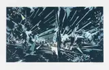 David Schnell, Ohne Titel (Kunstwerkstatt), Farbserigrafie auf Karton