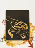 Main sur tête by Antoni Tàpies, Farblithografie auf BFK RIVES FRANCE (Wasserzeichen), sold Jun 2015
