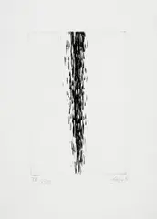 Ohne Titel by Günther Uecker, 1988, Radierung auf Bütten, sold Nov 2014