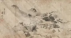 Hasegawa Tōhaku, Auktion 356, Los 188, Lavierte Tusche auf Papier, als Hängerolle montiert