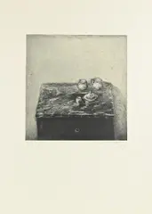 Schrank by Klaus Fußmann, Aquatinta und Kaltnadelradierung auf Büttenkarton, sold Nov 2014