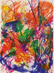 Ohne Titel by Walasse Ting, Farblithografie auf Velin, sold Nov 2014