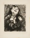 Marc Chagall, La Jeune Veuve, Radierung auf Velin