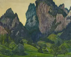 Max Clarenbach, Waldlandschaft, Öl auf Leinwand