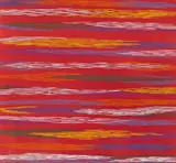 Piero Dorazio, "Harachi", Gouache auf Strukturpapier