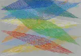 Piero Dorazio, Ohne Titel, Aquarell und Gouache auf grauem Karton
