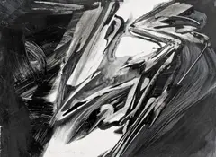 Ohne Titel by Karl Otto Götz, Gouache auf Karton, sold Nov 2014