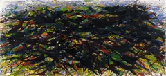 "Kleine Buschlandschaft" by Max Uhlig, Öl auf Leinwand, sold Nov 2014