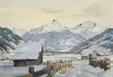 Eberhard Viegener, "Gasteiner Tal im Winter"
