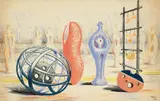 Henry Moore, Sculptural Object, Farblithografie auf Velin